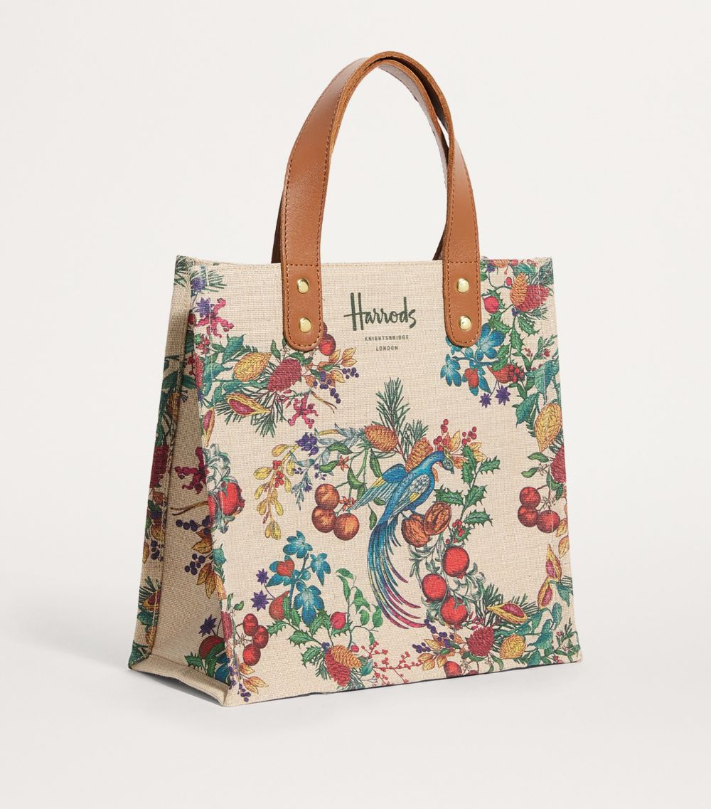 Harrods Harrods Small The Great Feast Jacquard Shopper Bag