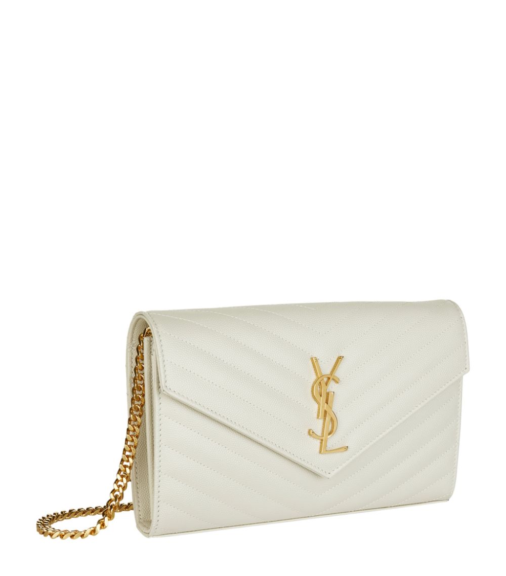 Saint Laurent Saint Laurent Monogram Saint Laurent Matelassé Chain Wallet