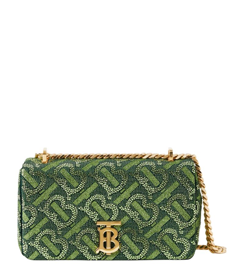 Burberry Burberry Small Crystal Monogram Leather Lola Crossbody Bag