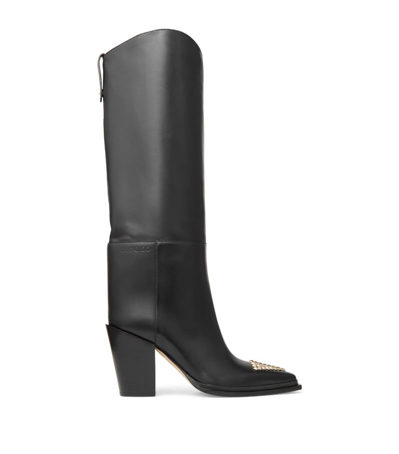 Jimmy Choo Jimmy Choo Cece 80 Leather Knee-High Boots