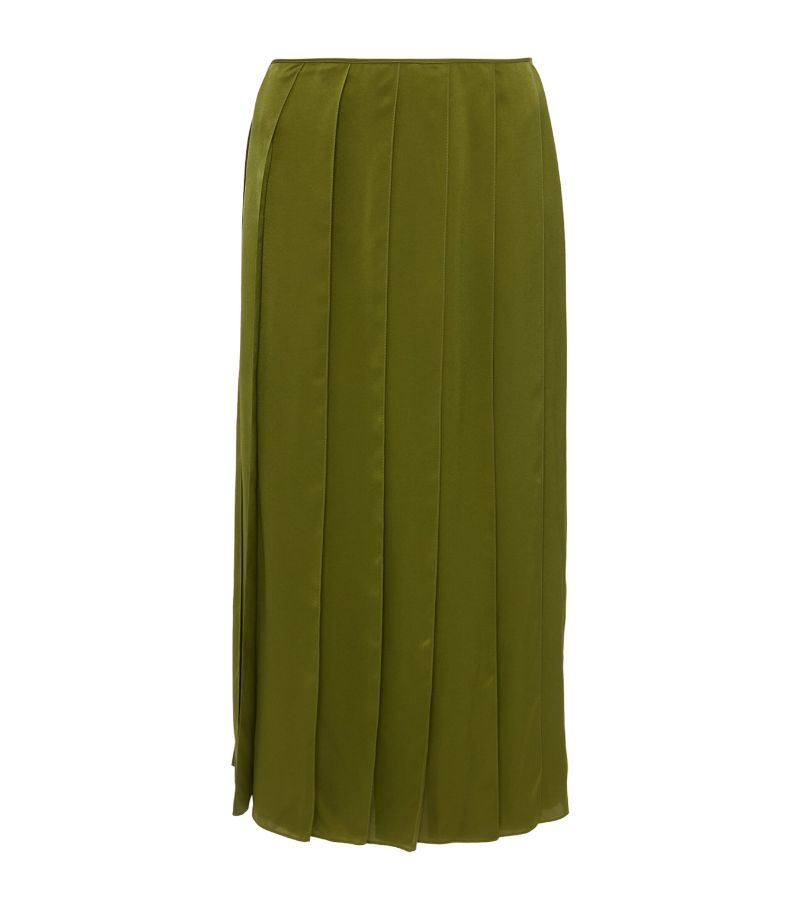 Jw Anderson Jw Anderson Satin Panelled Midi Skirt