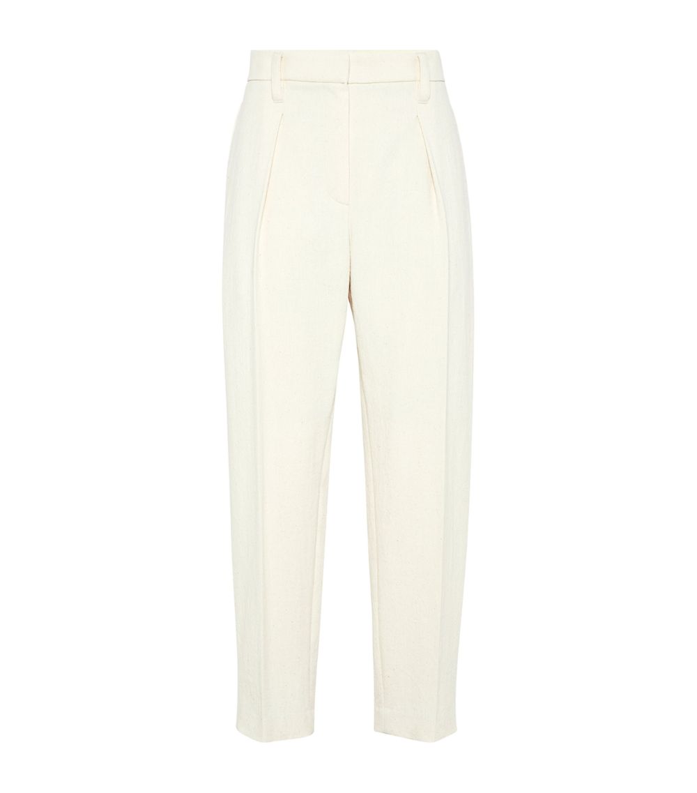 Brunello Cucinelli Brunello Cucinelli Cotton-Virgin Wool Trousers