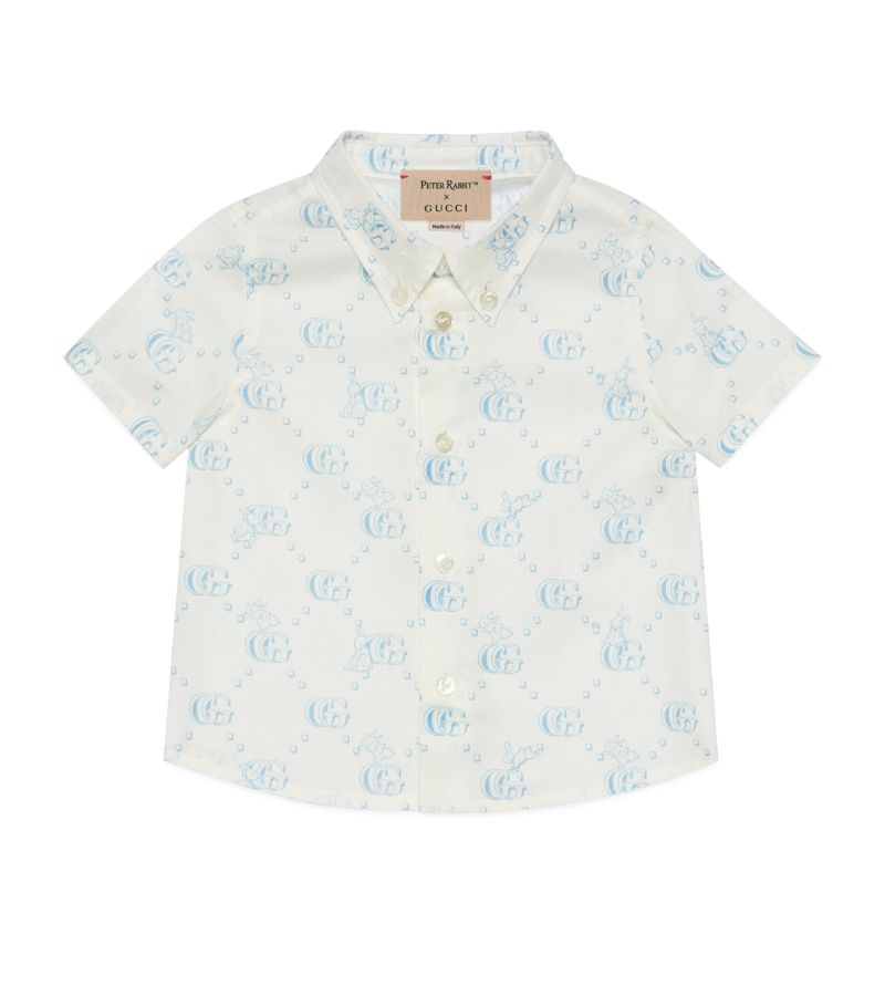 Gucci Gucci Kids X Peter Rabbit Cotton Logo Shirt (3-36 Months)