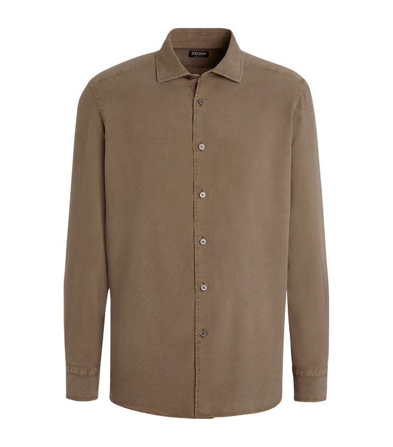 zegna Zegna Silk Garment-Dyed Shirt