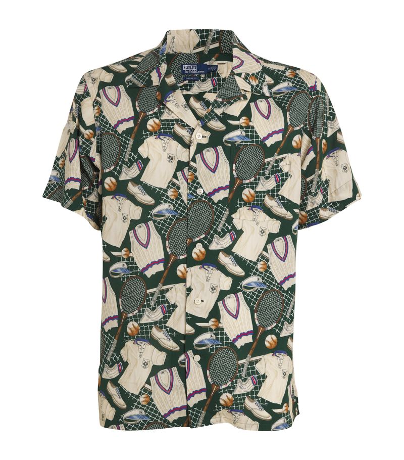 Rlx Ralph Lauren Rlx Ralph Lauren X Wimbledon Printed Camp Shirt