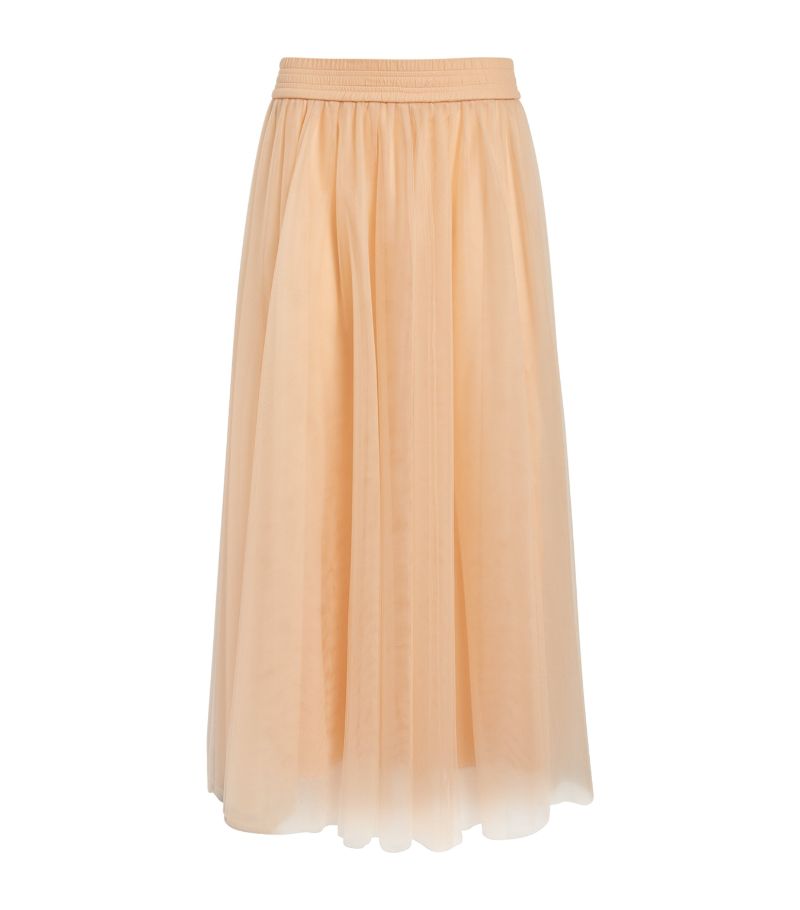 Fabiana Filippi Fabiana Filippi Tulle Gathered Midi Skirt