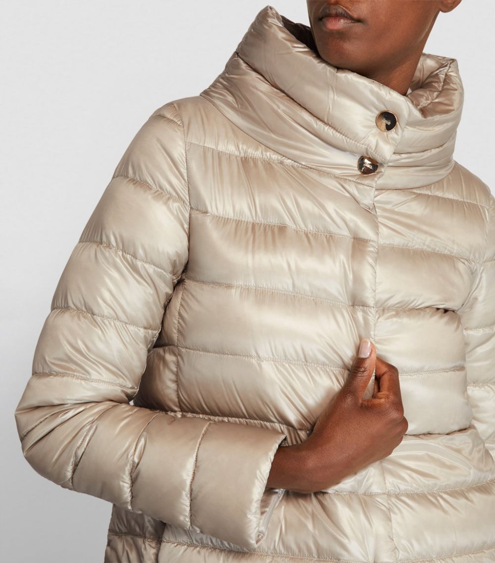 Herno Herno Quilted Funnel-Neck Coat