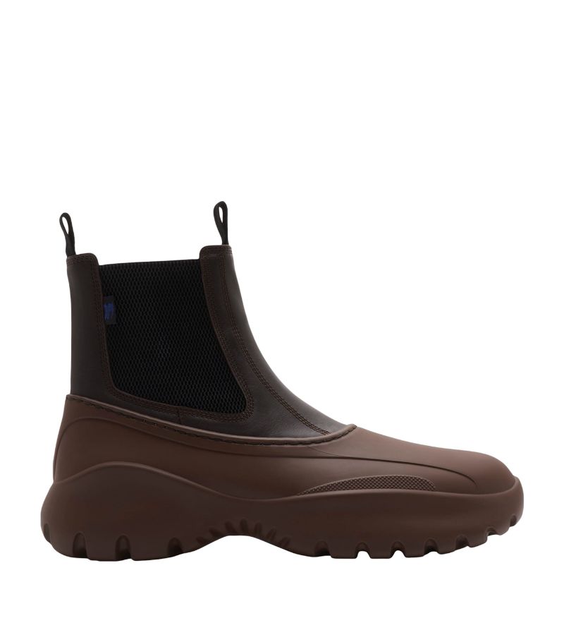 Burberry Burberry Leather Scoot Chelsea Boots