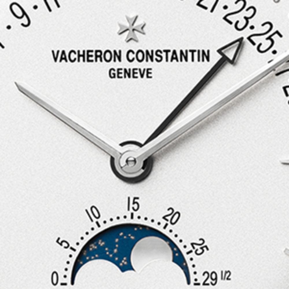 Vacheron Constantin Vacheron Constantin White Gold Patrimony Moon Phase Retrograde Date Watch 42.5Mm