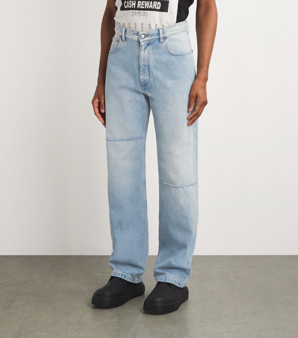 MM6 Maison Margiela Mm6 Maison Margiela Distressed Straight Jeans