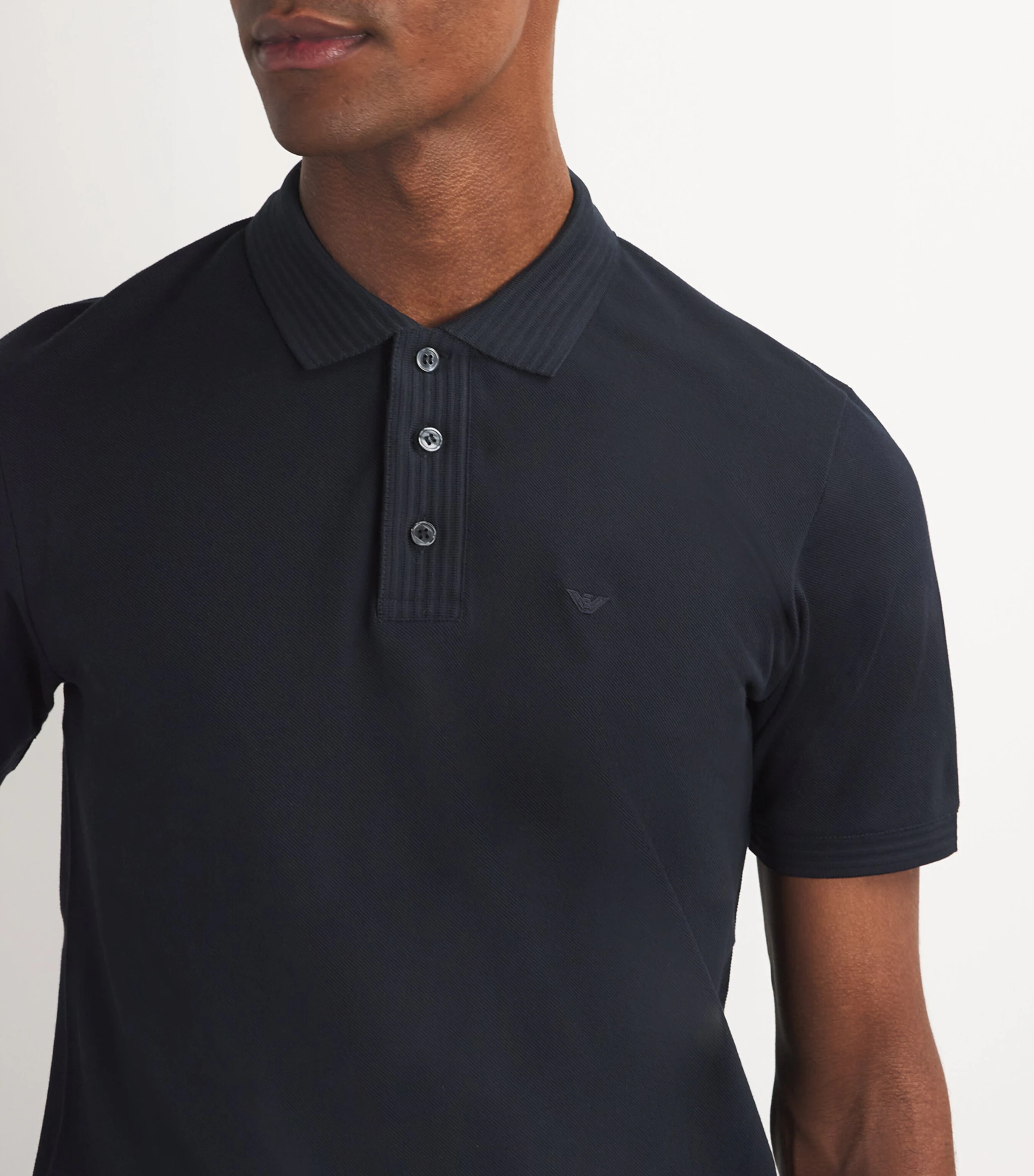 Emporio Armani Emporio Armani Embroidered Logo Polo Shirt