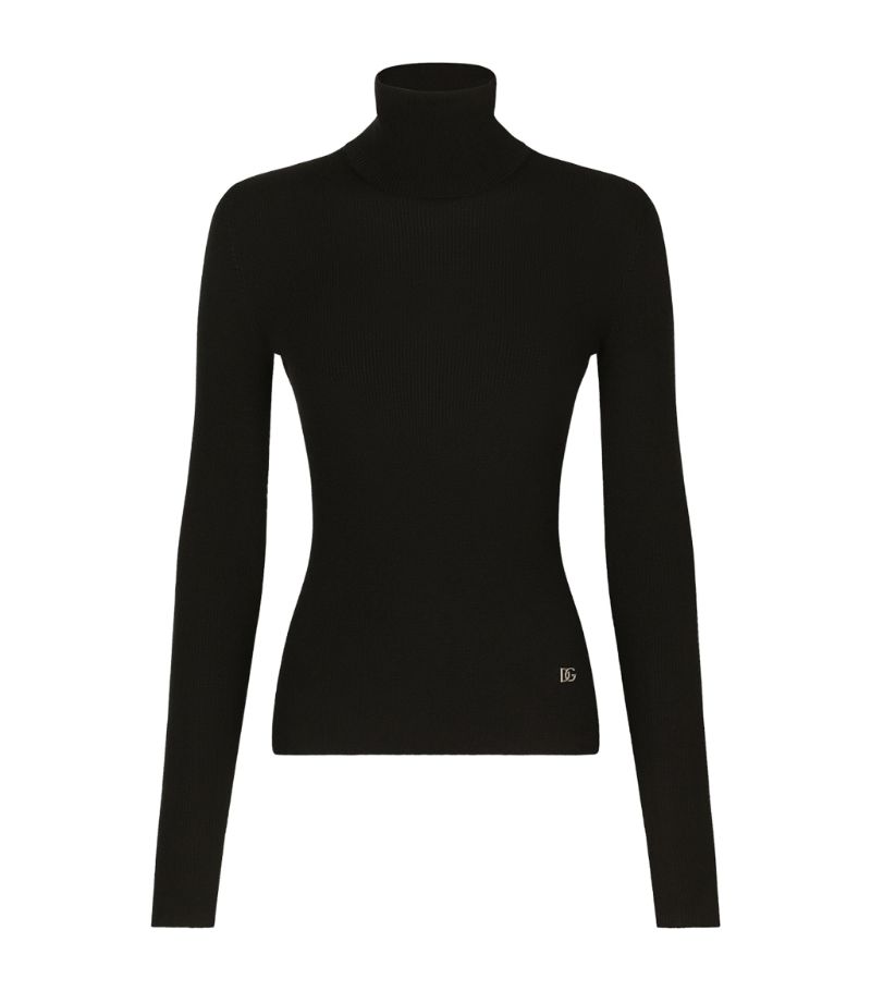 Dolce & Gabbana Dolce & Gabbana Cashmere-Silk Rollneck Sweater