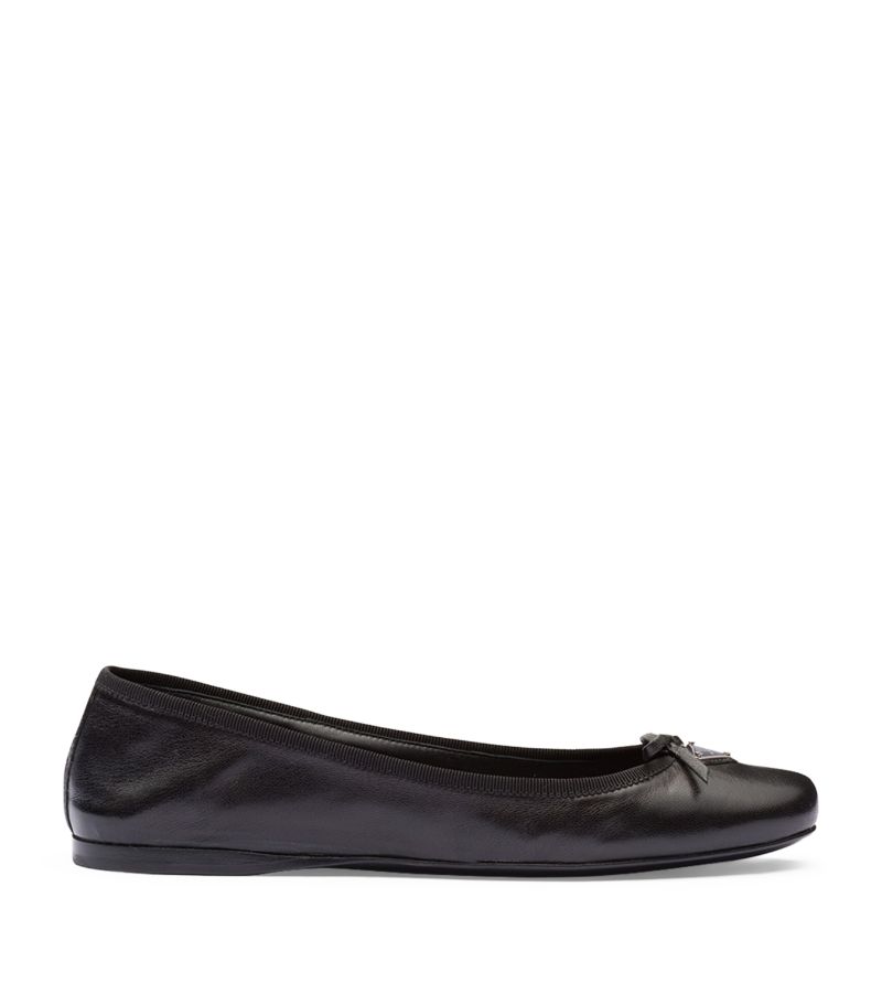 Prada Prada Leather Ballet Flats