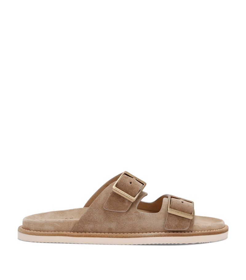 Brunello Cucinelli Brunello Cucinelli Suede Double-Strap Sandals