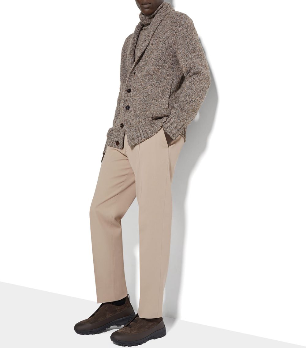 zegna Zegna Cotton-Wool Tailored Straight Trousers