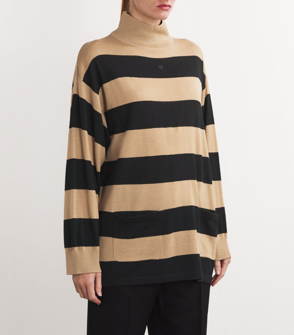 Max & Co. Max & Co. Virgin Wool Striped Sweater