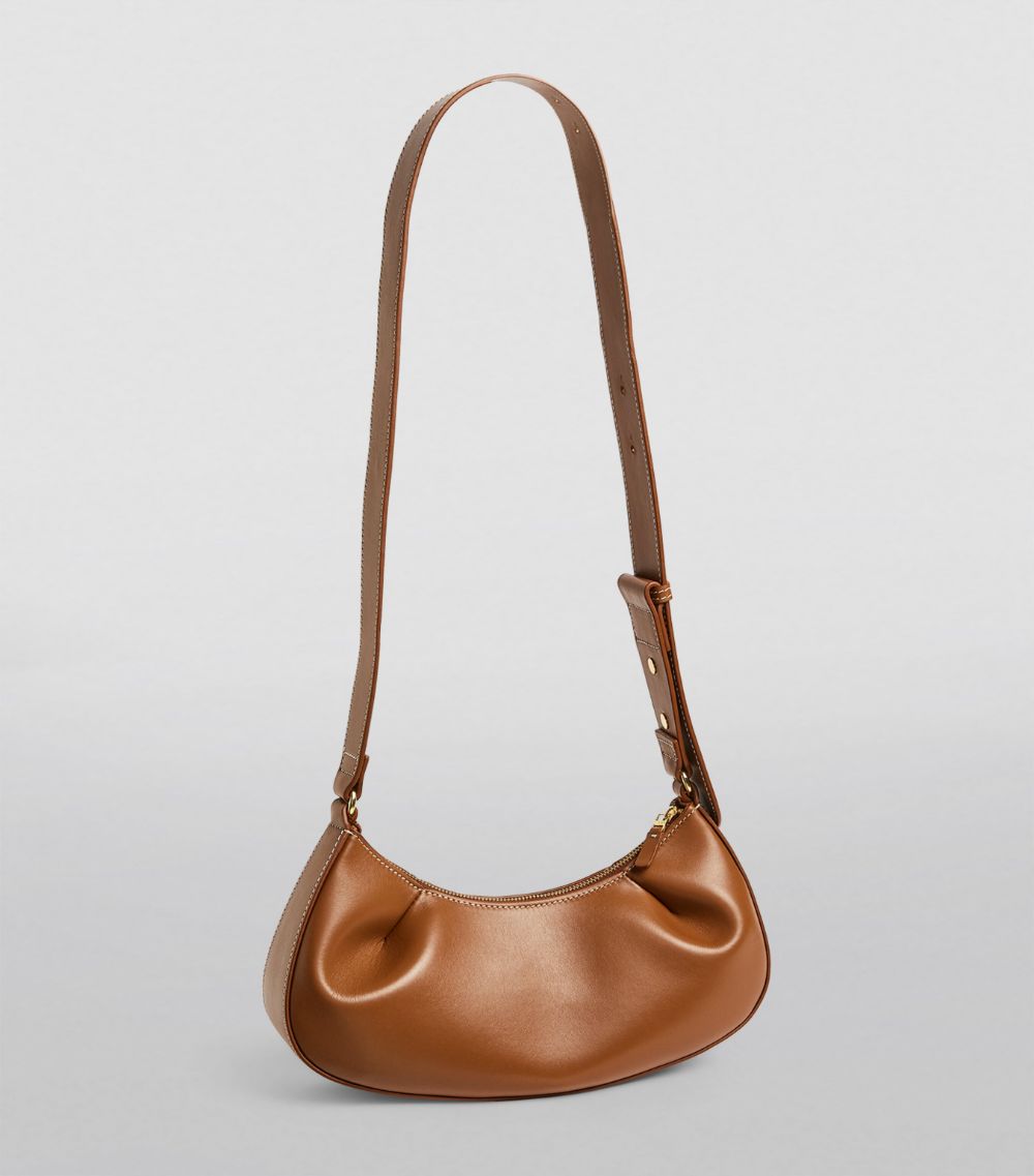 Elleme Elleme Leather Dimple Moon Shoulder Bag