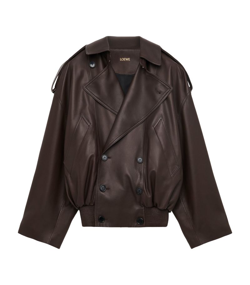 Loewe Loewe Leather Balloon Jacket