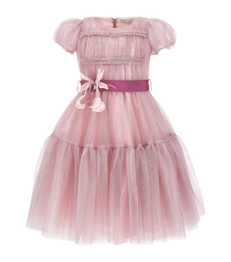 Monnalisa Monnalisa Tulle Glitter-Detail Dress (2-15 Years)