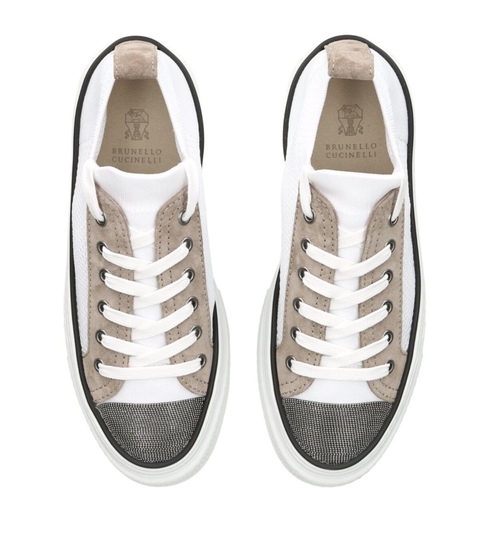 Brunello Cucinelli Brunello Cucinelli Nylon-Leather Monili Sneakers