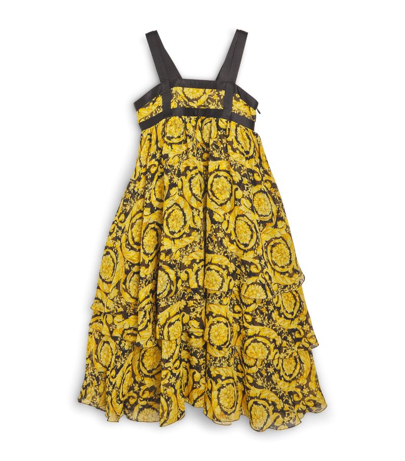 Young Versace Versace Kids Silk Barocco Dress (4-14 Years)