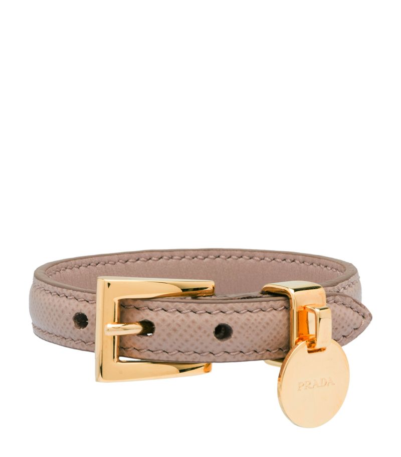Prada Prada Saffiano Leather Bucket Bracelet
