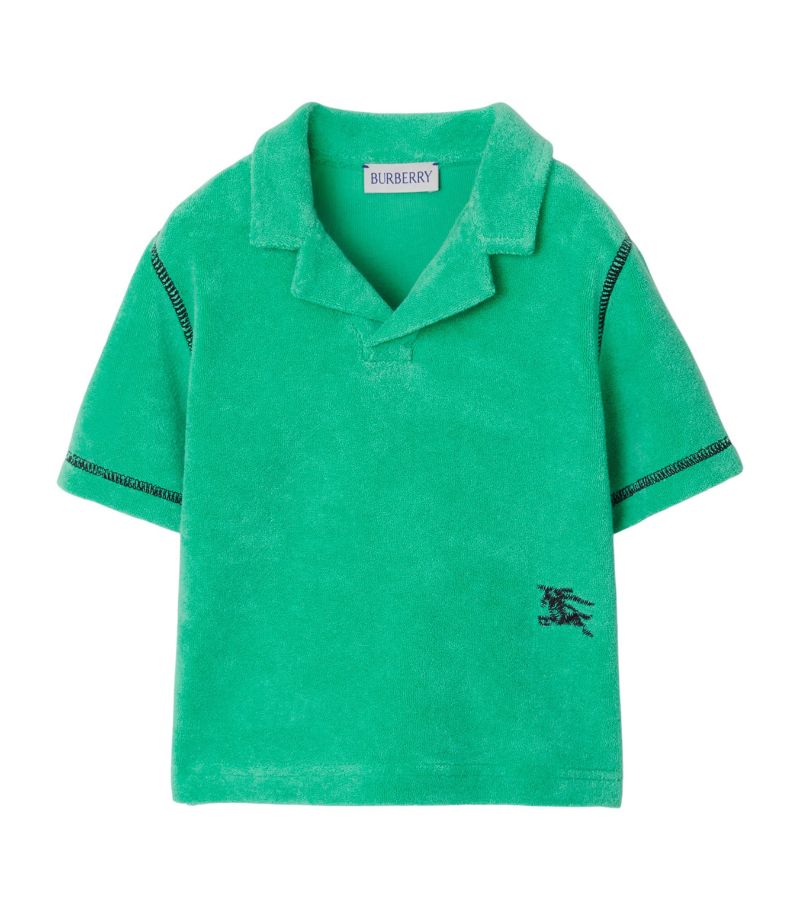 Burberry Burberry Kids Towelling Ekd Polo Shirt (6-24 Months)