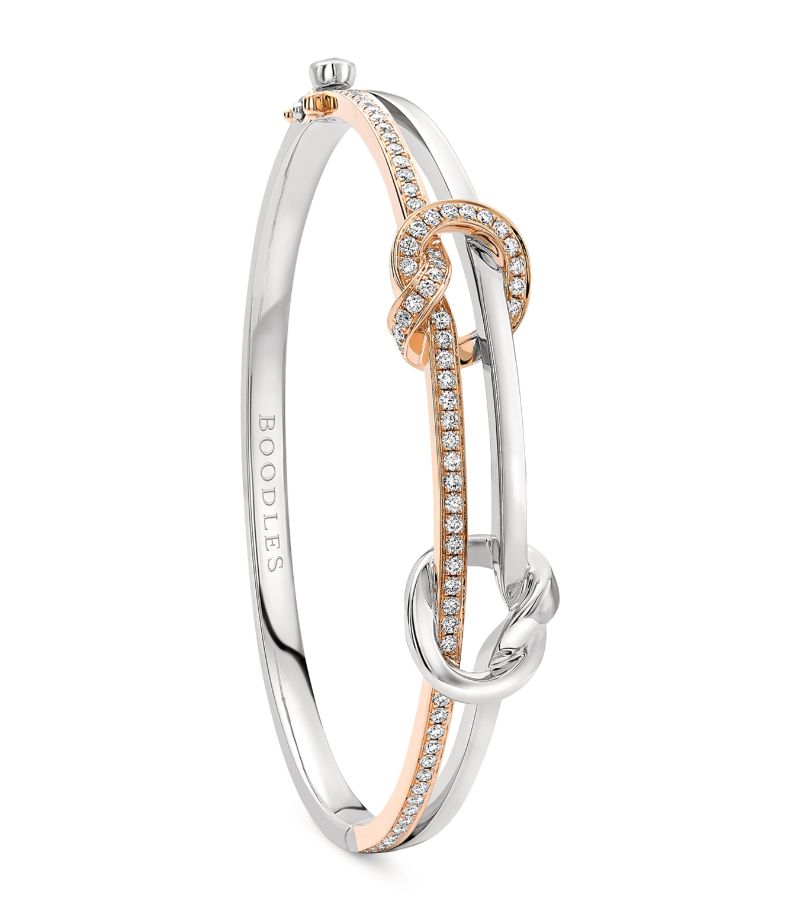 Boodles Boodles Mixed Gold And Diamond The Knot Bangle