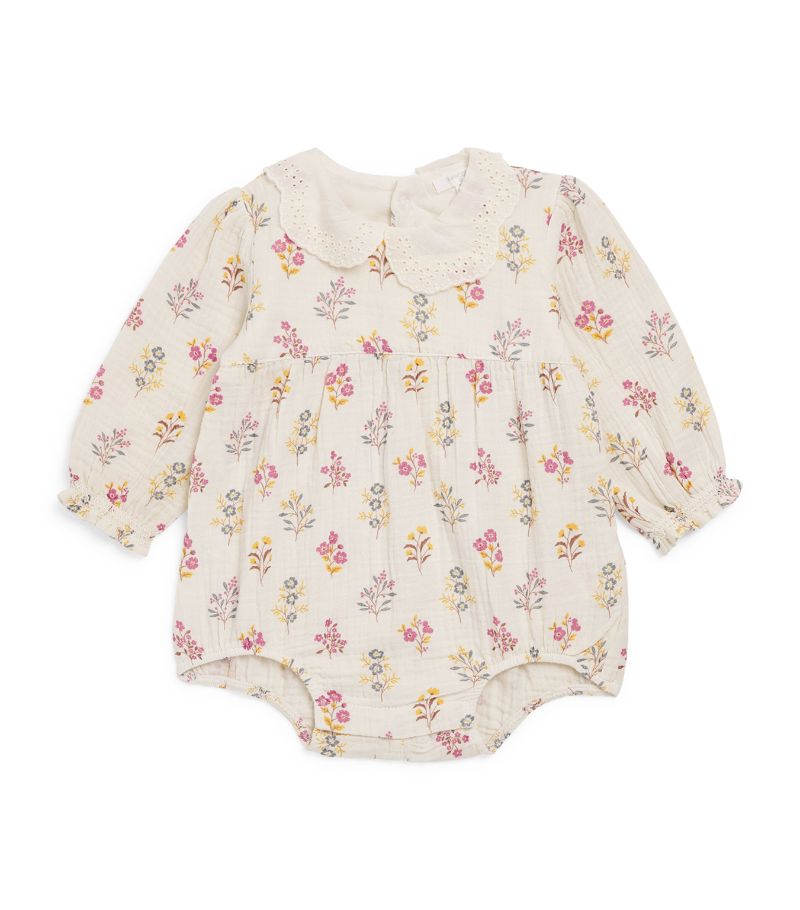 Purebaby Purebaby Crinkle Cotton Floral Bodysuit (0-18 Months)