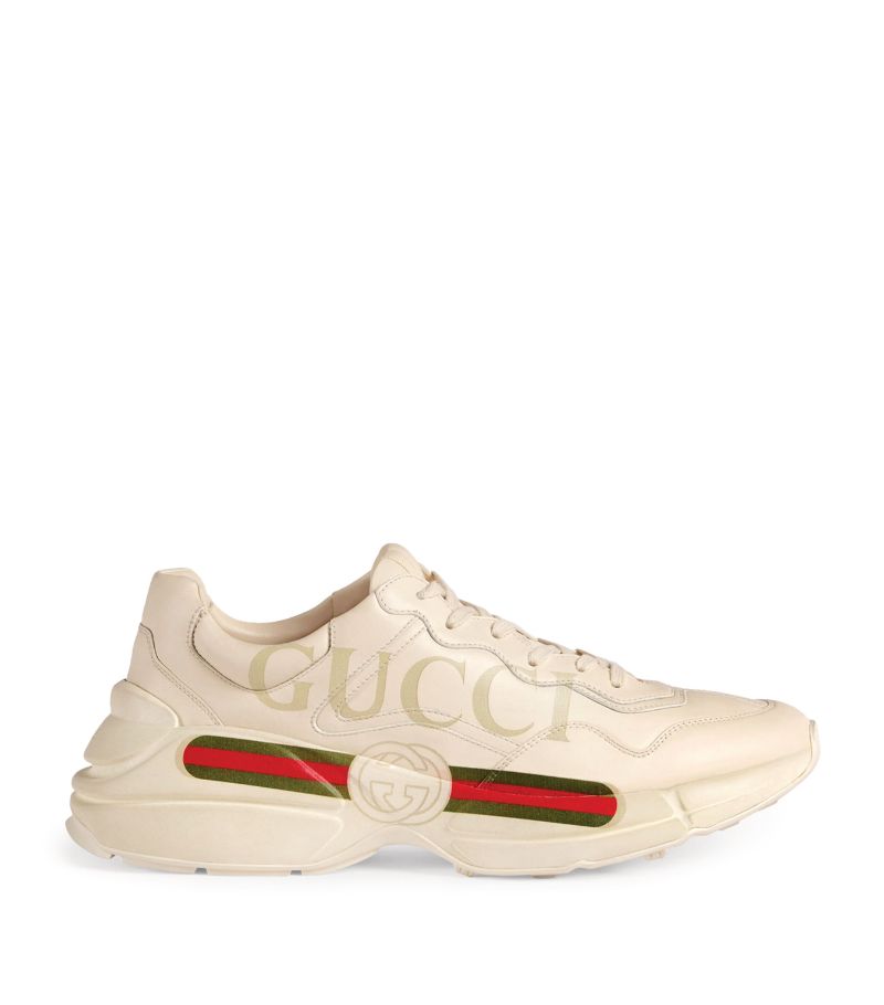 Gucci Gucci Leather Rhyton Sneakers