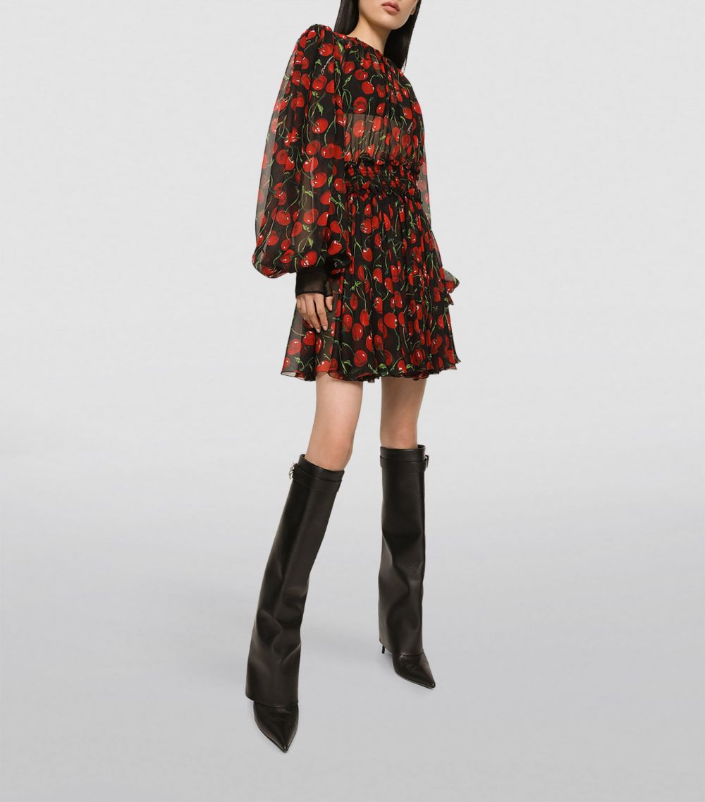 Dolce & Gabbana Dolce & Gabbana Silk Cherry Print Dress