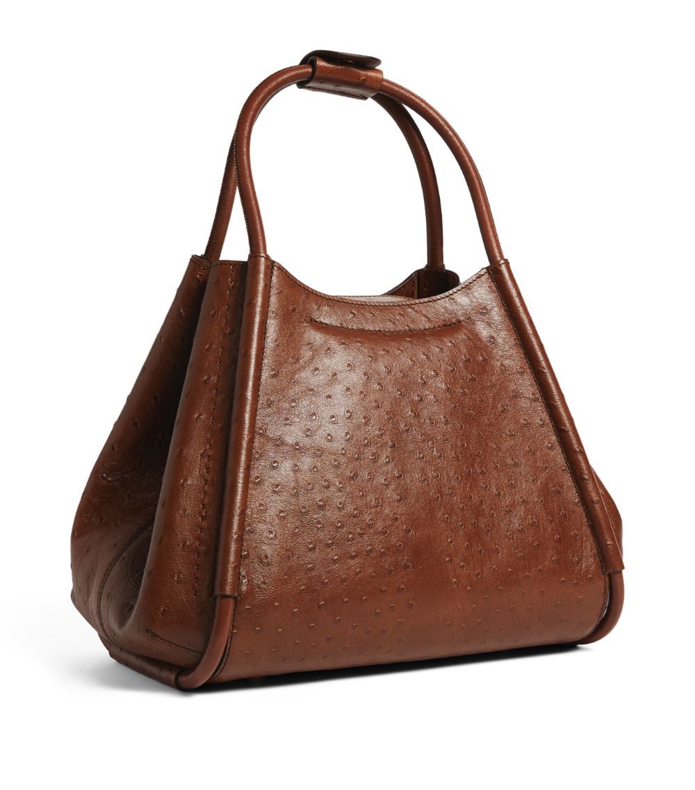 Max Mara Max Mara Small Leather Marine Top-Handle Bag