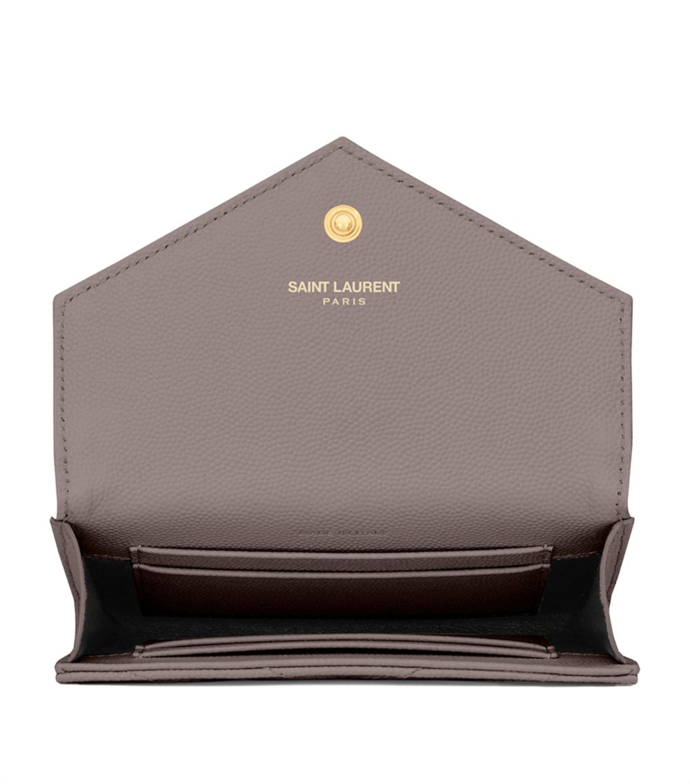 Saint Laurent Saint Laurent Small Monogram Matelassé Envelope Wallet