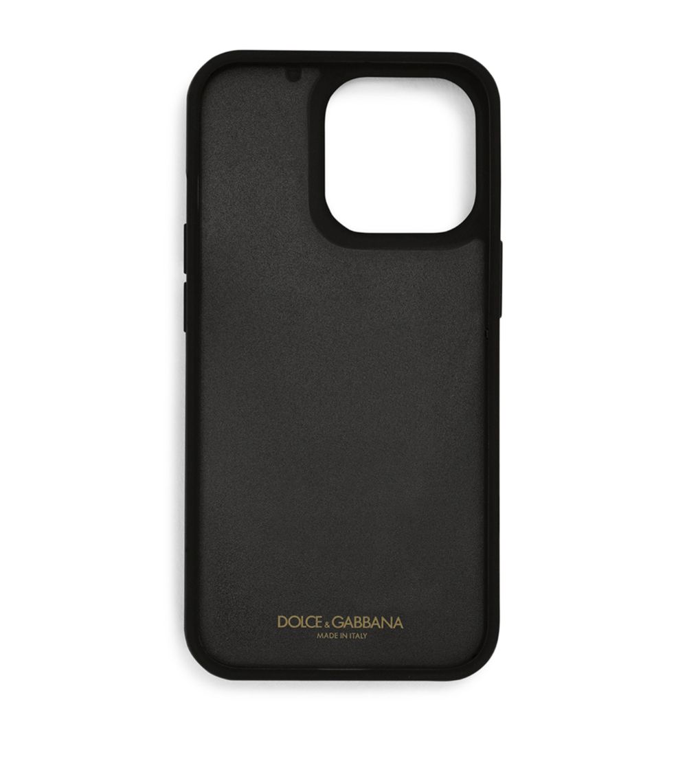 Dolce & Gabbana Dolce & Gabbana Leather Logo Iphone 13 Pro Case