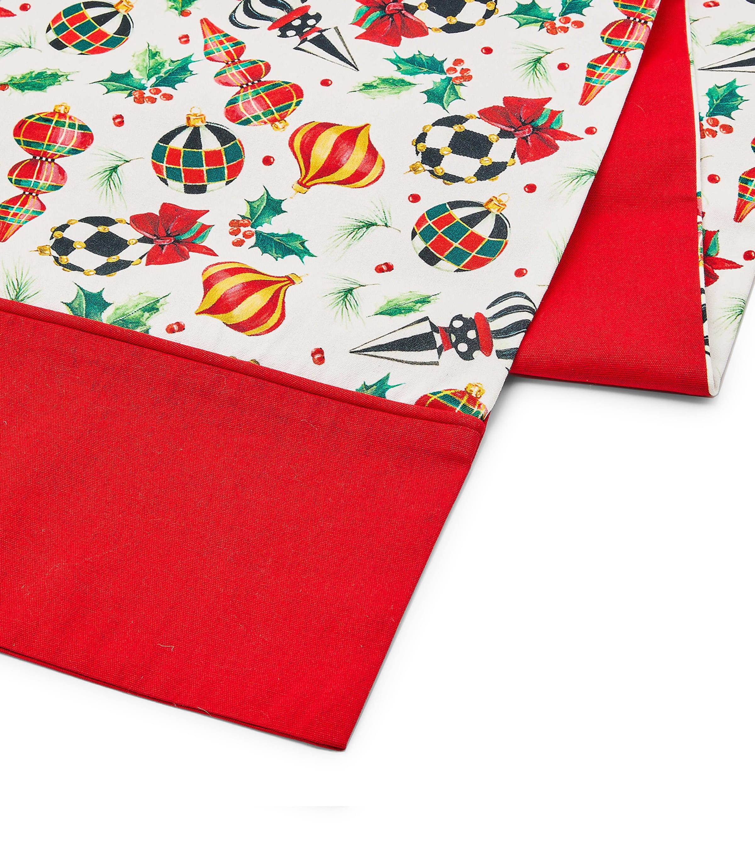 Mackenzie-Childs MacKenzie-Childs Cotton Deck The Halls Table Runner