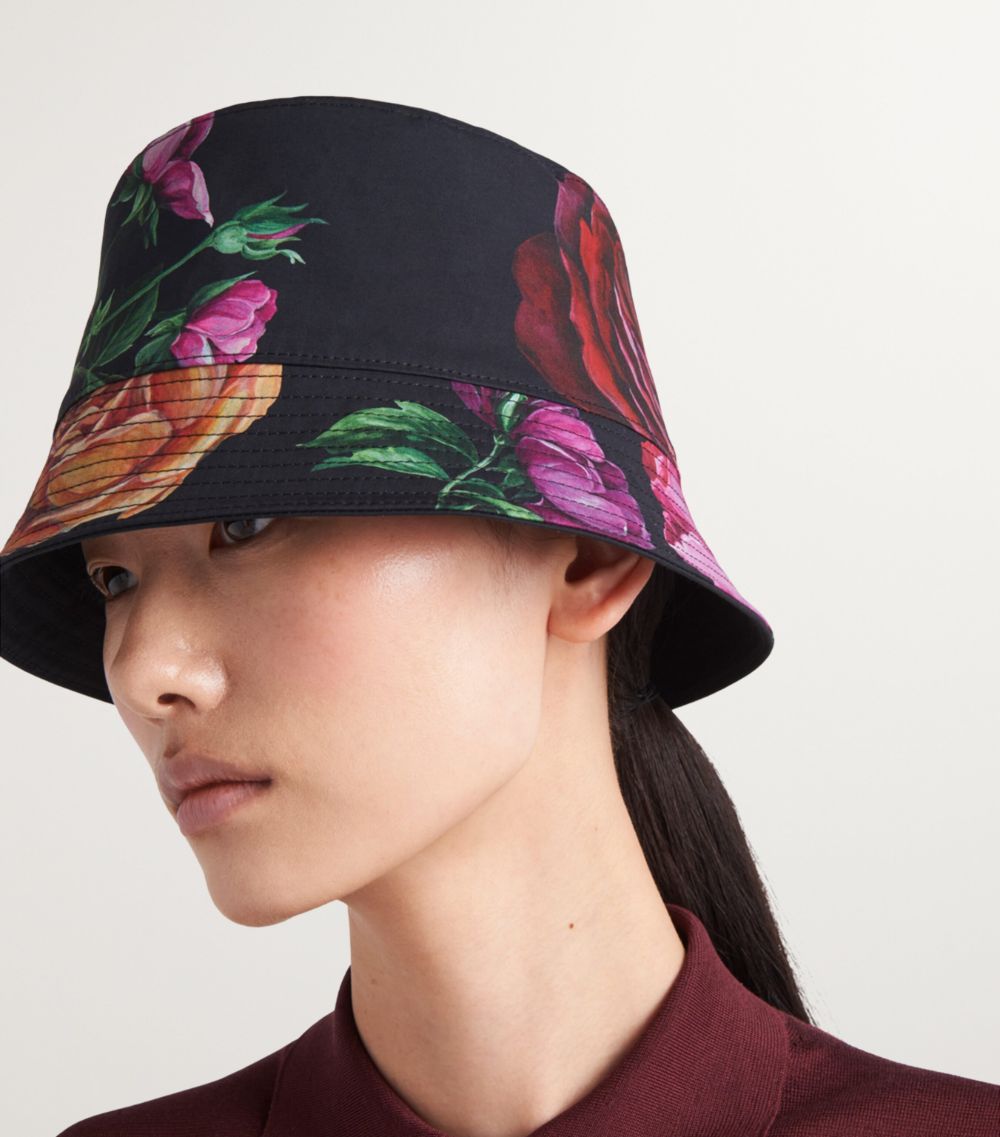 Prada Prada Reversible Floral Bucket Hat