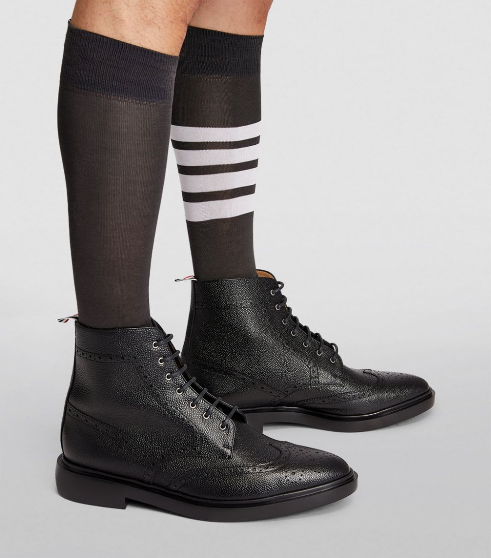 Thom Browne Thom Browne Leather Lace-Up Boots