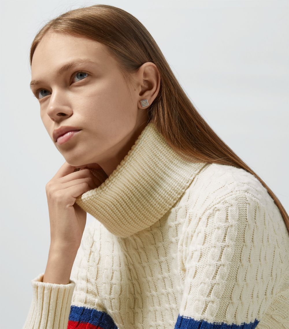 Gucci Gucci Wool-Cashmere Cable-Knit Sweater