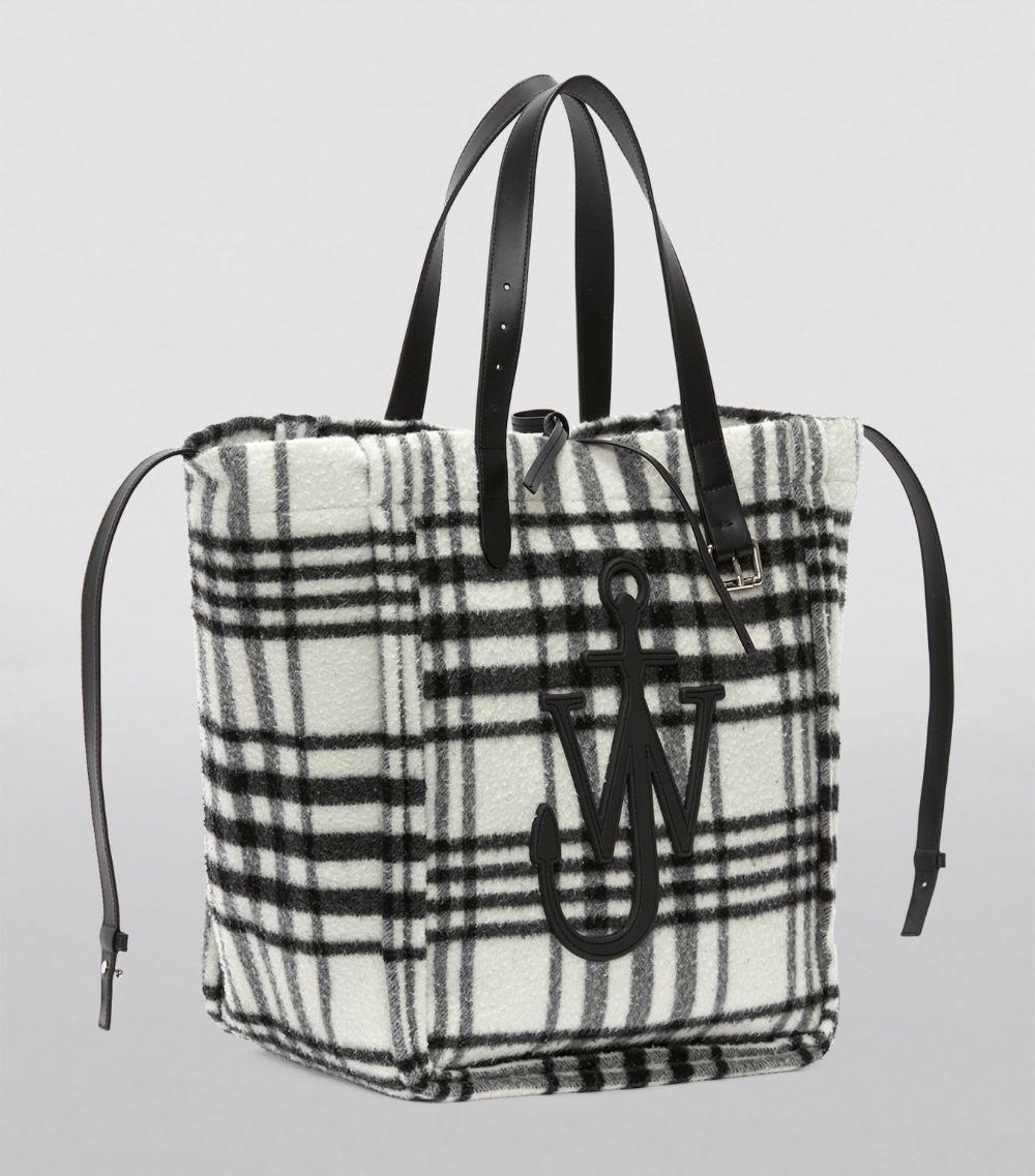 Jw Anderson Jw Anderson Oversized Check Belt Tote Bag