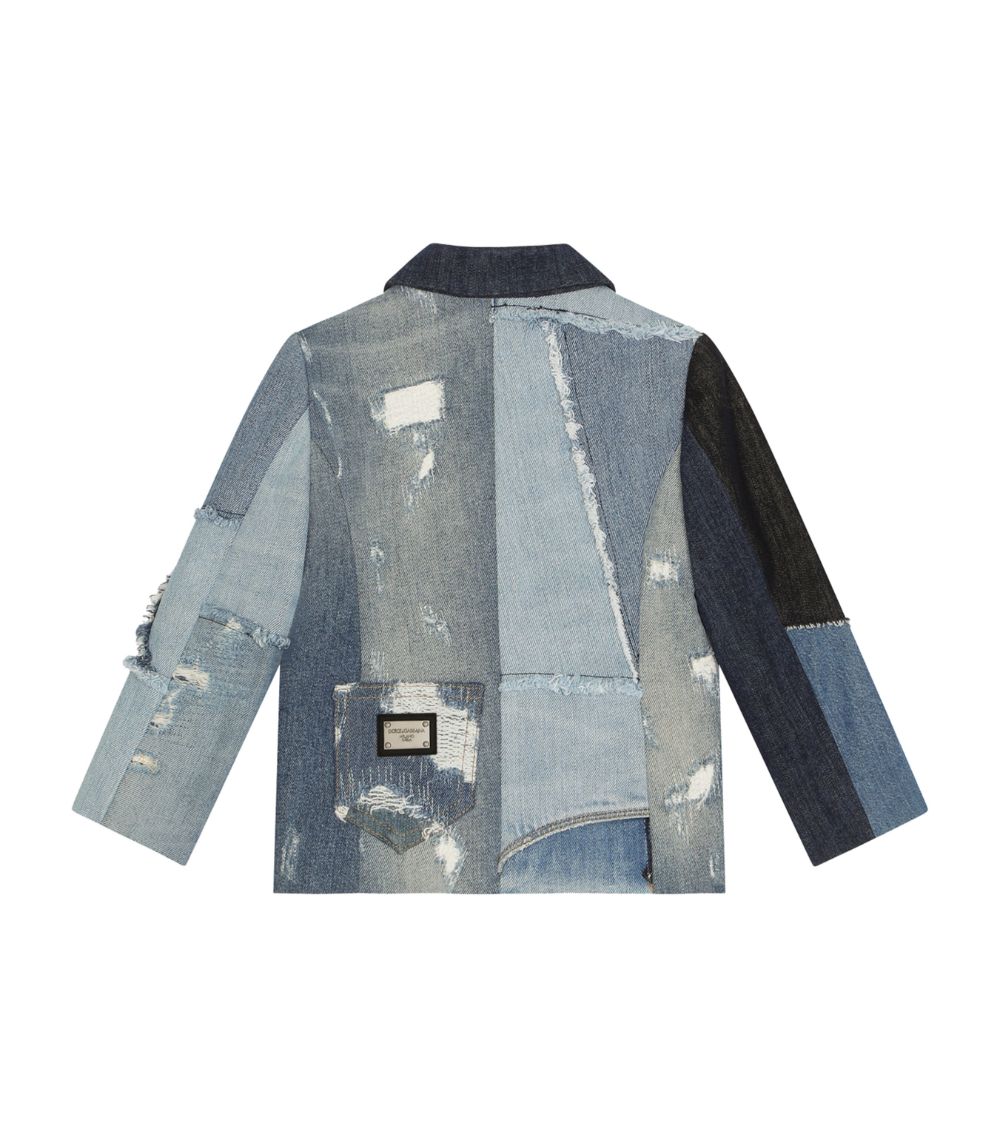 Dolce & Gabbana Dolce & Gabbana Kids Patchwork Denim Jacket (8-14 Years)