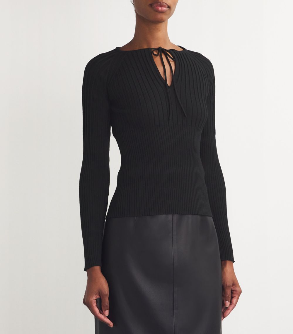 Max Mara Max Mara New Wool Ribbed Top