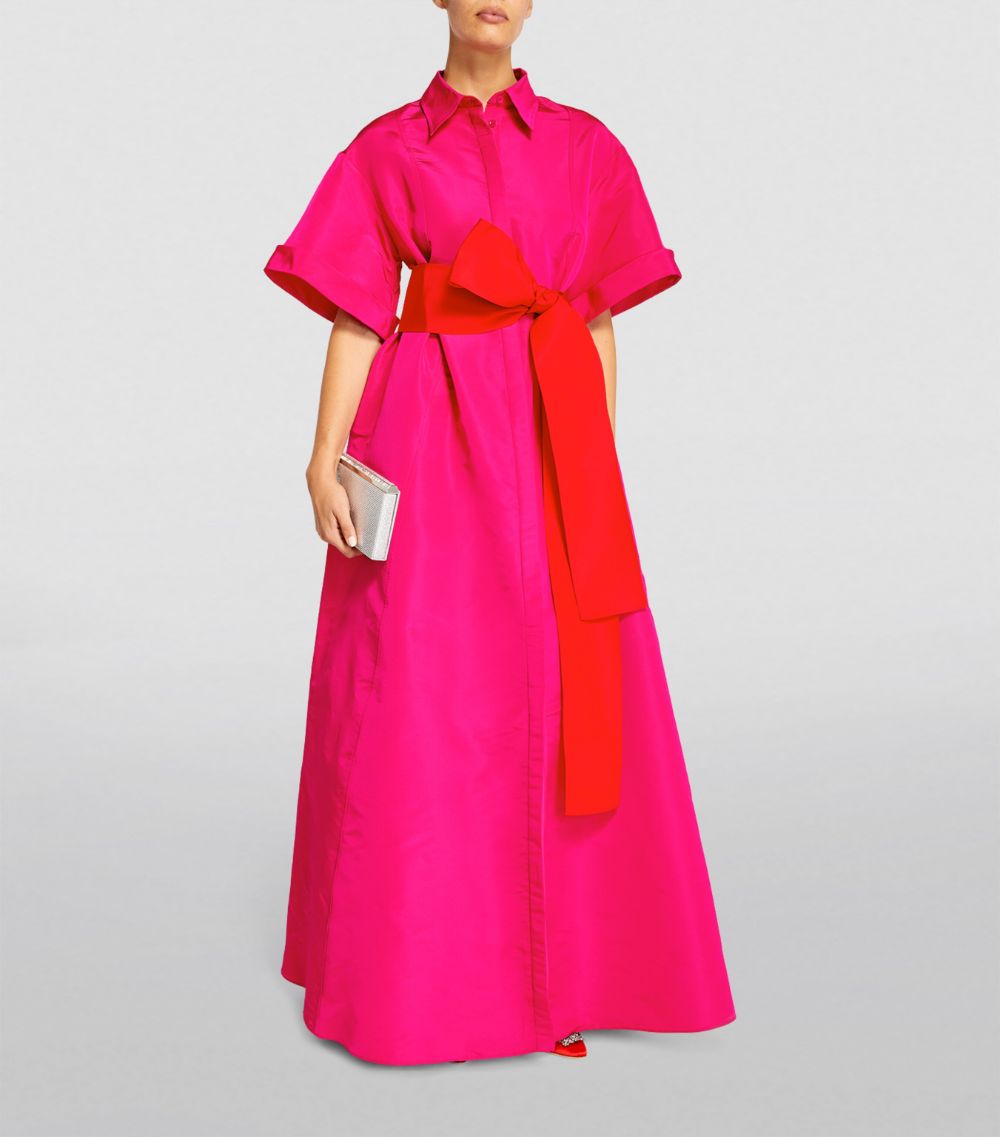 Carolina Herrera Carolina Herrera Exclusive Silk Belt-Detail Gown