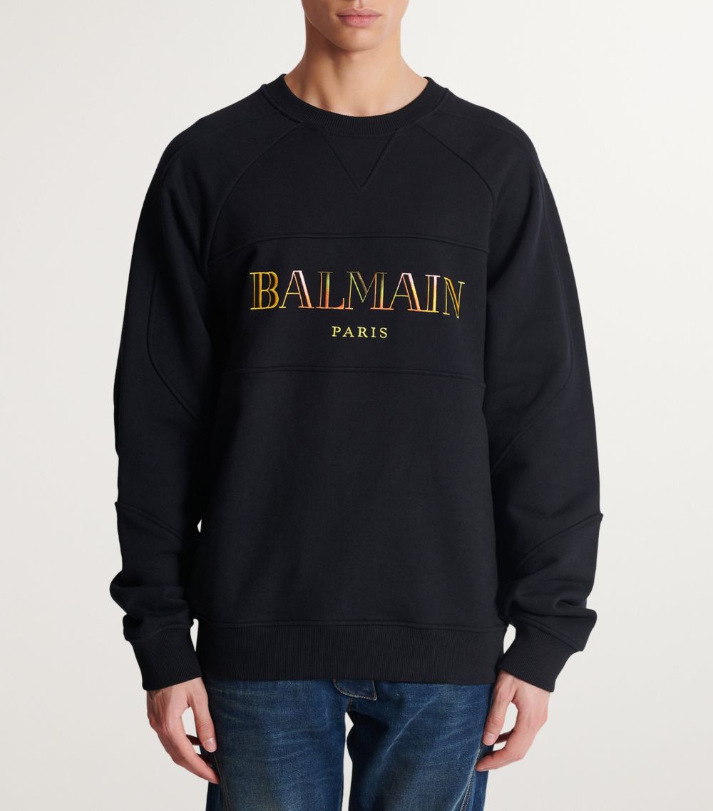 Balmain Balmain Cotton Vintage Logo Sweatshirt