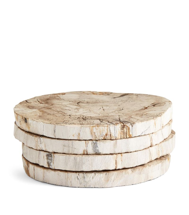 Soho Home Soho Home White Wood Balfern Coasters (Set Of 4)