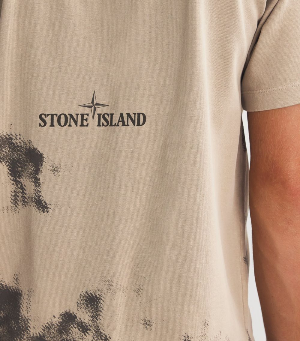 Stone Island Stone Island Cotton Compass Print T-Shirt