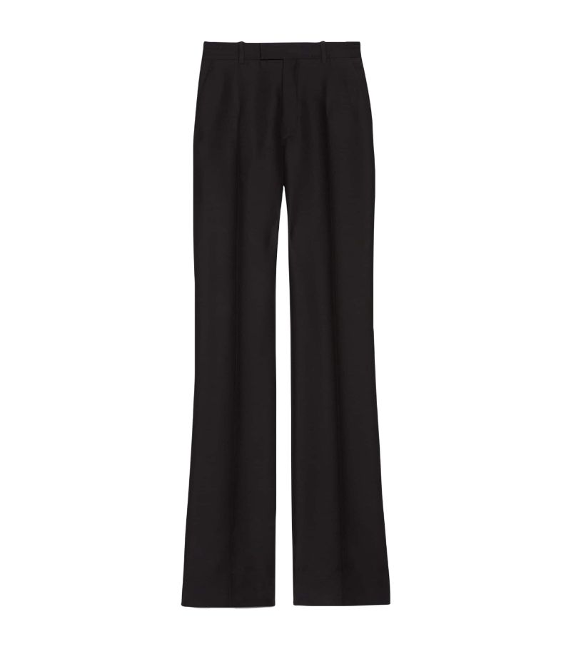 Gucci Gucci Wool-Silk Tailored Trousers