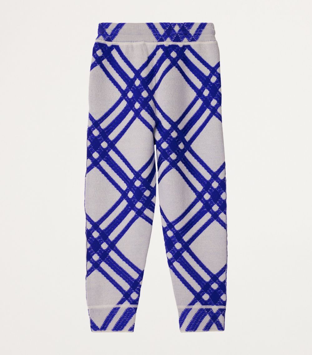 Burberry Burberry Kids Wool Check Sweatpants (3-14 Years)