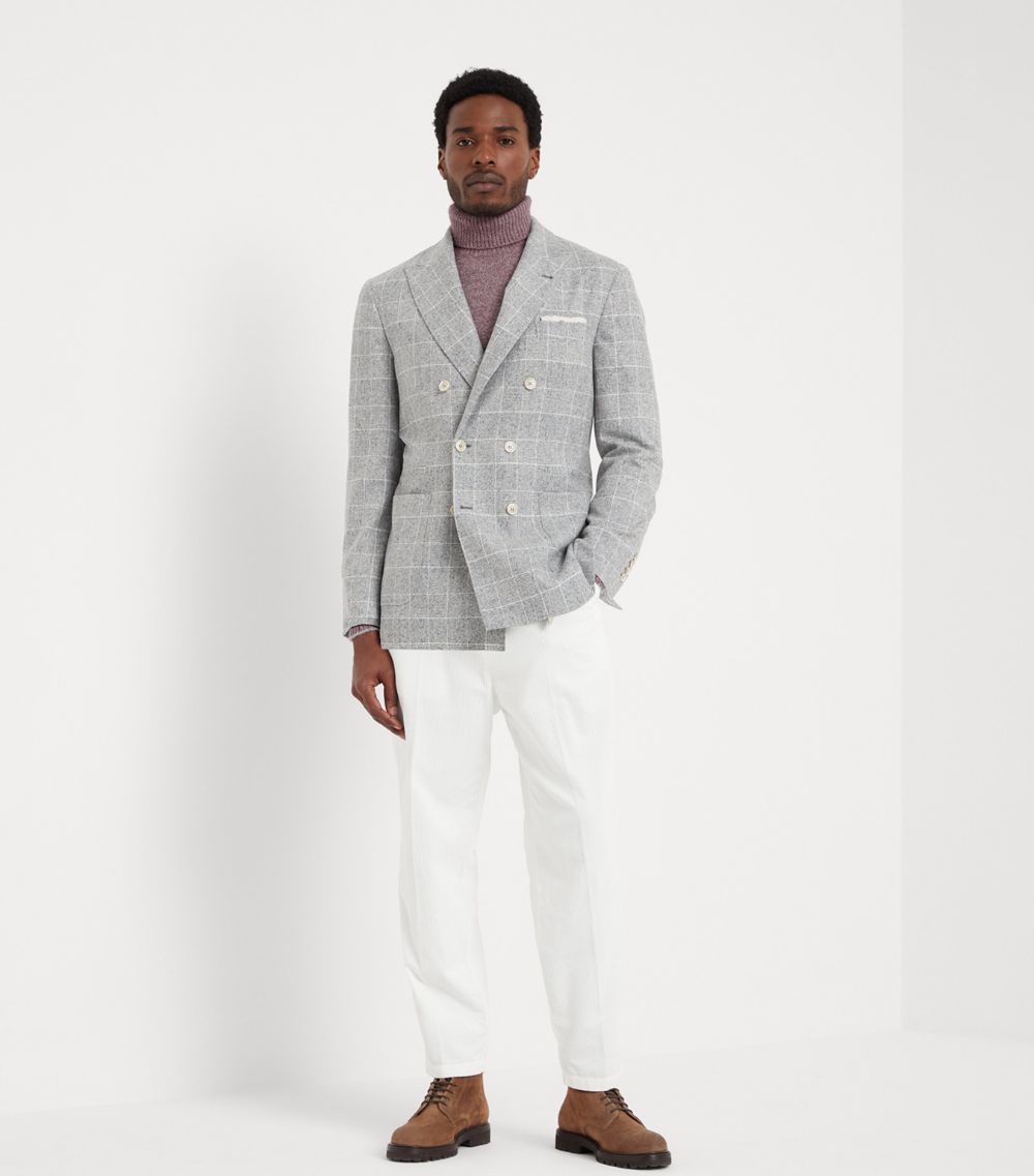 Brunello Cucinelli Brunello Cucinelli Prince Of Wales Check Blazer