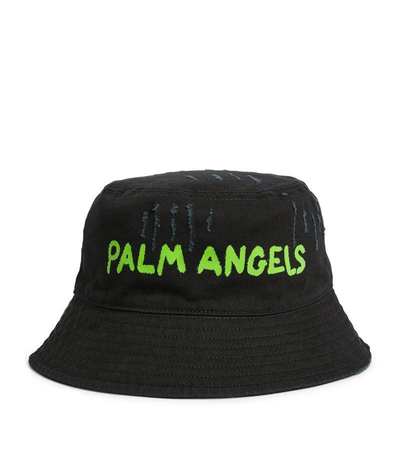 PALM ANGELS Palm Angels Logo Bucket Hat