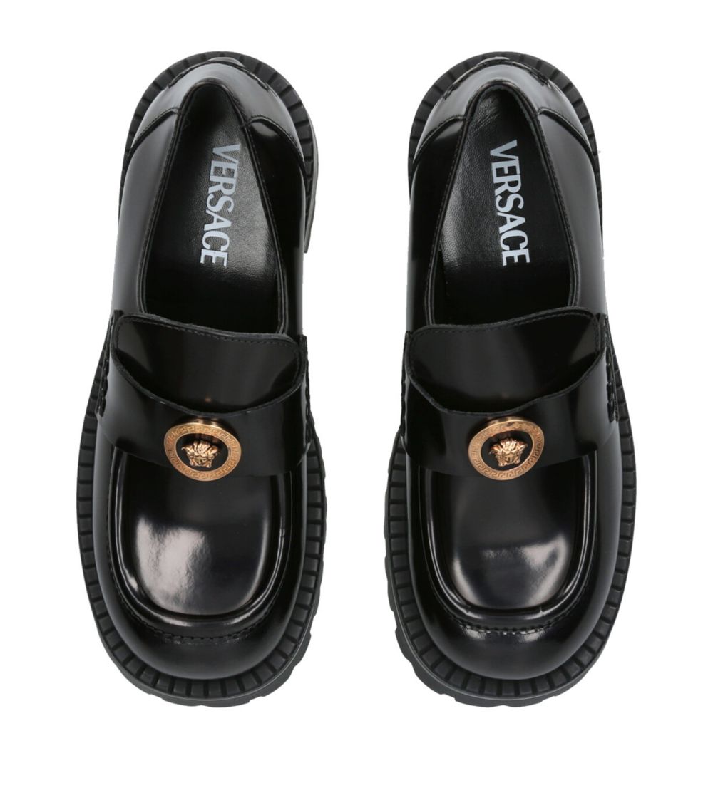 Versace Versace Leather Medusa Loafers